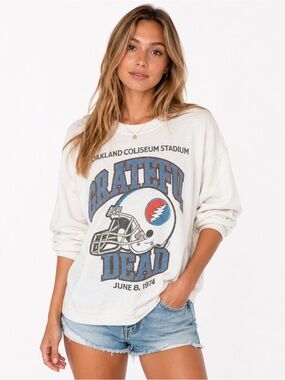 Junk Food Clothing Grateful Dead Oakland Coliseum 1974 Sweatshirt Oversized